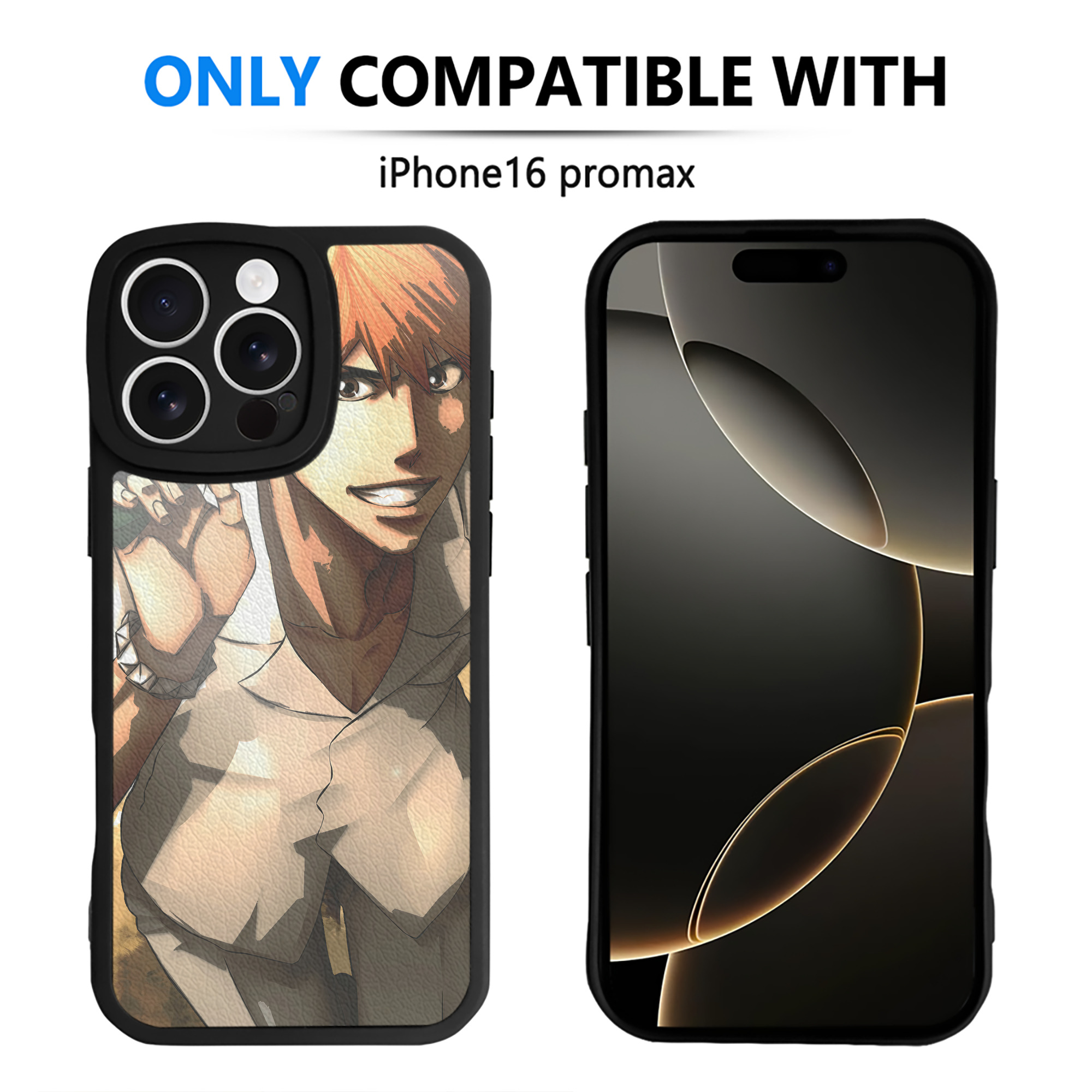 （画像用） ブリーチ BLEACH 【iPhone 16シリーズ対応】シリコンスマホケース（レザー調） 材質：シリコン